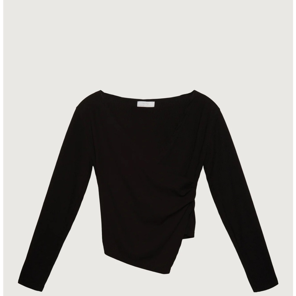 Oak + Fort wrap long sleeve top